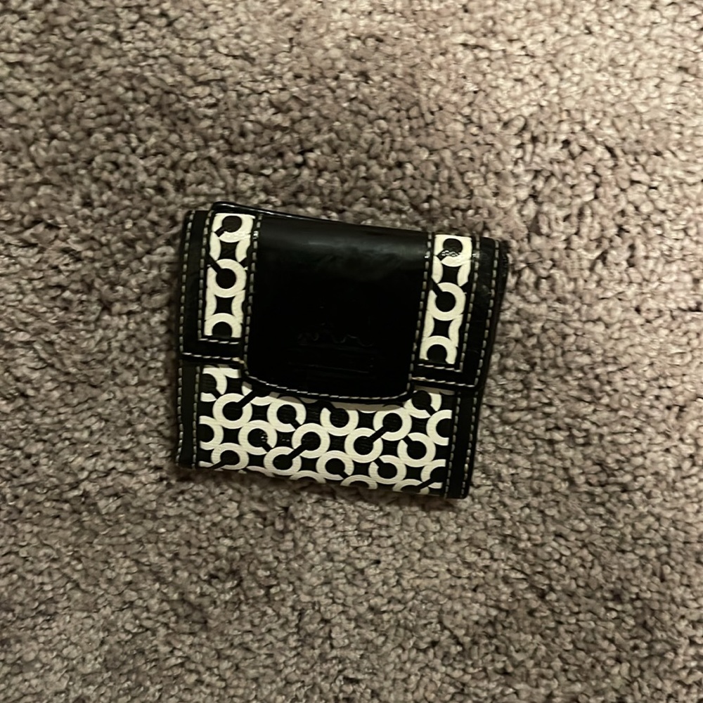 Coach wallet.  Vintage I bought it 20 years ago. Mild cracking OBO